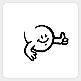 Thumbs Up Ghost Sticker